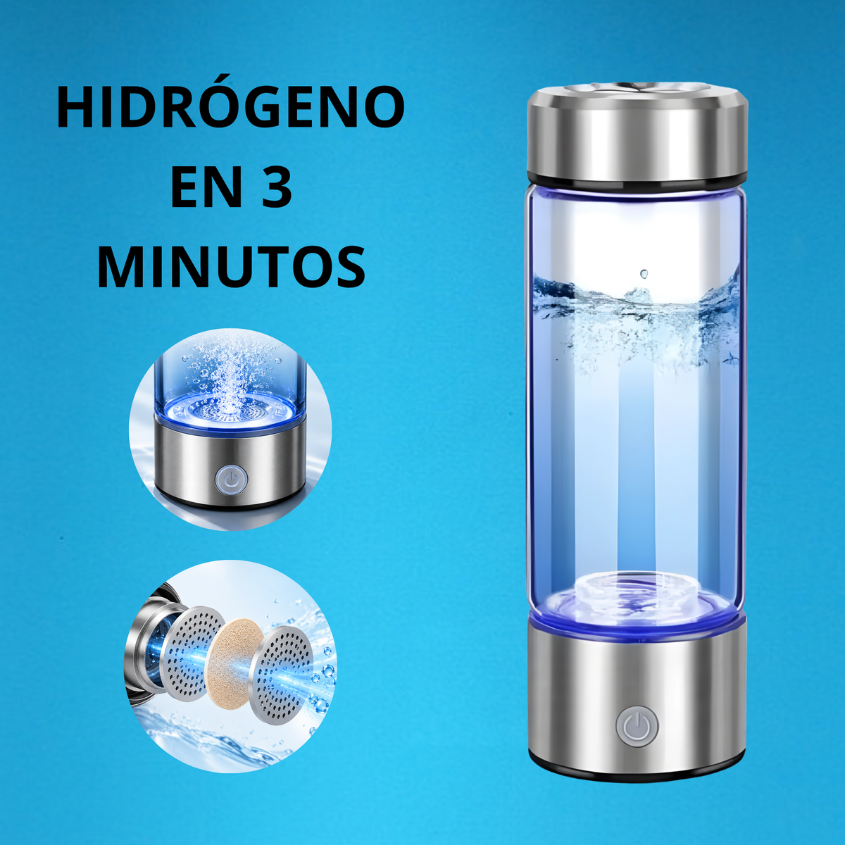 Botella de Agua con Hidrógeno